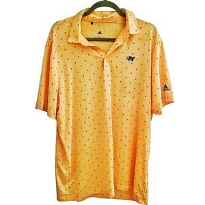 Men’s Adidas Primegreen Orange Golf Polo Size Large